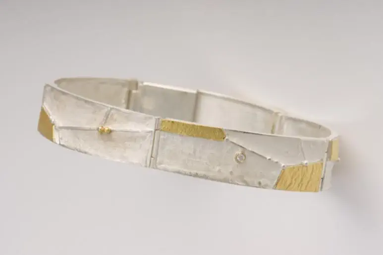 Armband zilver met fijngoud - Sieraad Marieanne Lops