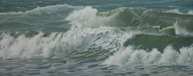 Golven - schilderij Marieanne Lops