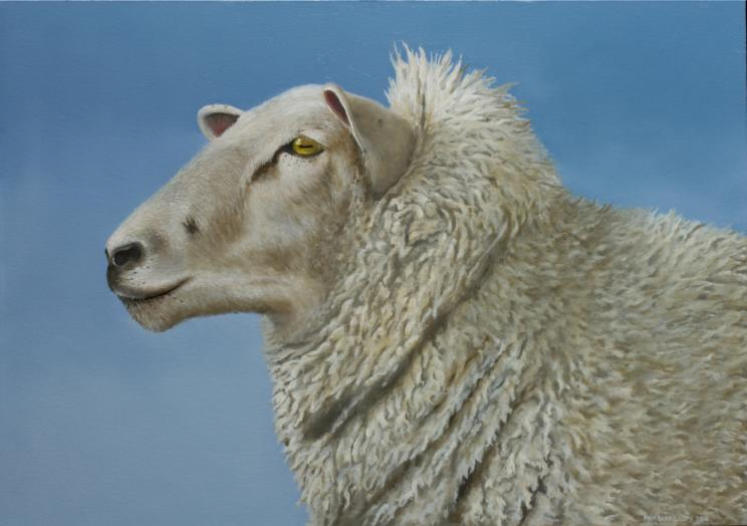 Schaap - schilderij Marieanne Lops