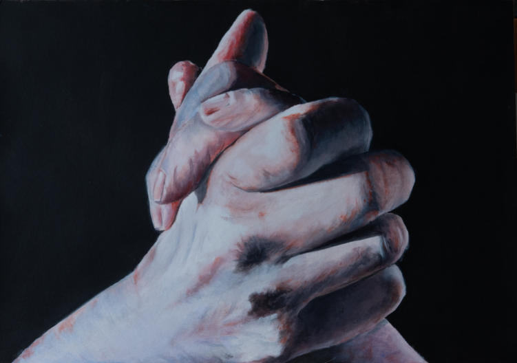 Voorstudies Frans - schilderij Marieanne Lops